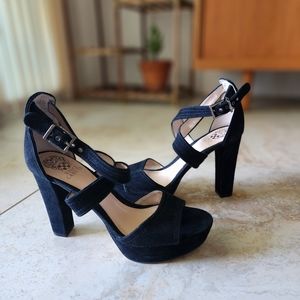 Vince Camuto Genuine Leather Suede Platform Heel Size 9M